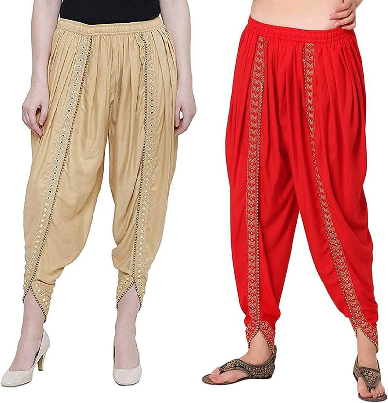 Women's Embroidered Patiala Pants Combo