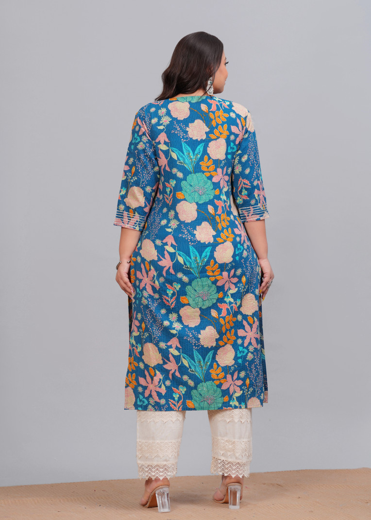 Floral Cotton Kurti