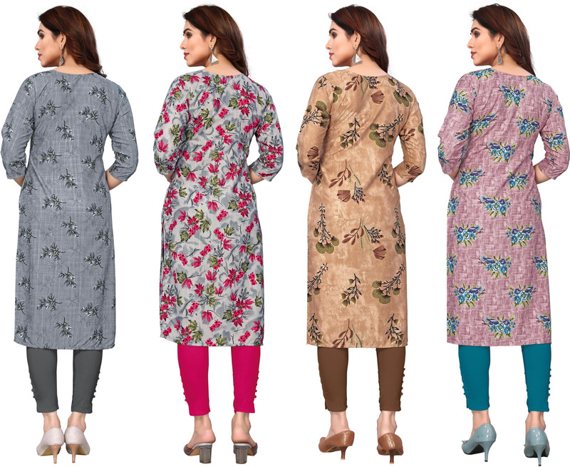 Floral Printed Kurti Set