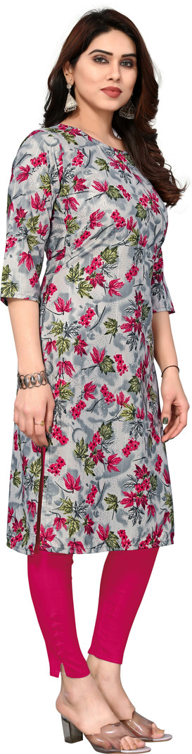 Floral Printed Kurti Set