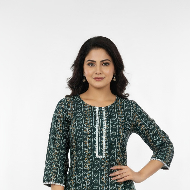 Printed Straight Kurti