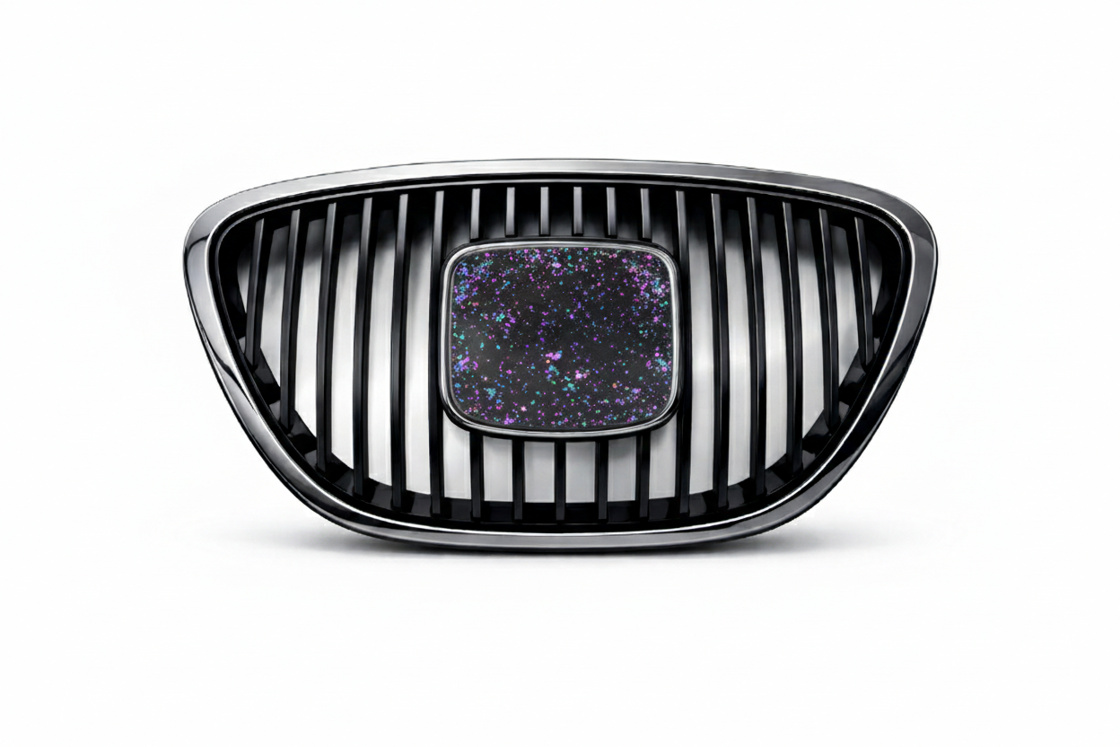 INSIGNIA DELANTERA "AURORA CARBON" (Compatible con SEAT)