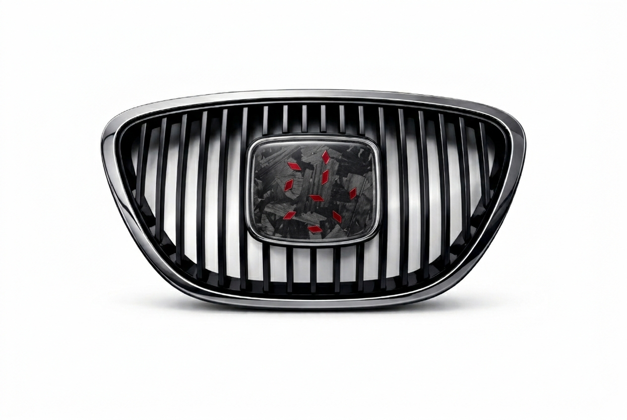 INSIGNIA DELANTERA "CARBON STRIKE" (Compatible con SEAT)