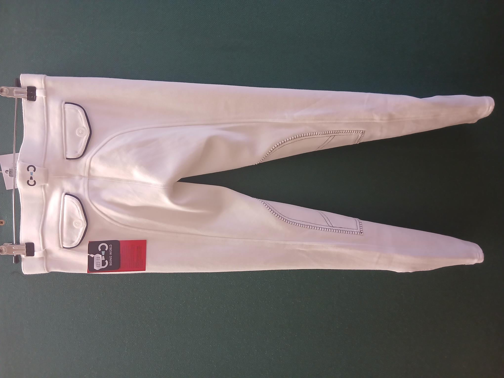 Riding World Alexandrie Adults Breech White