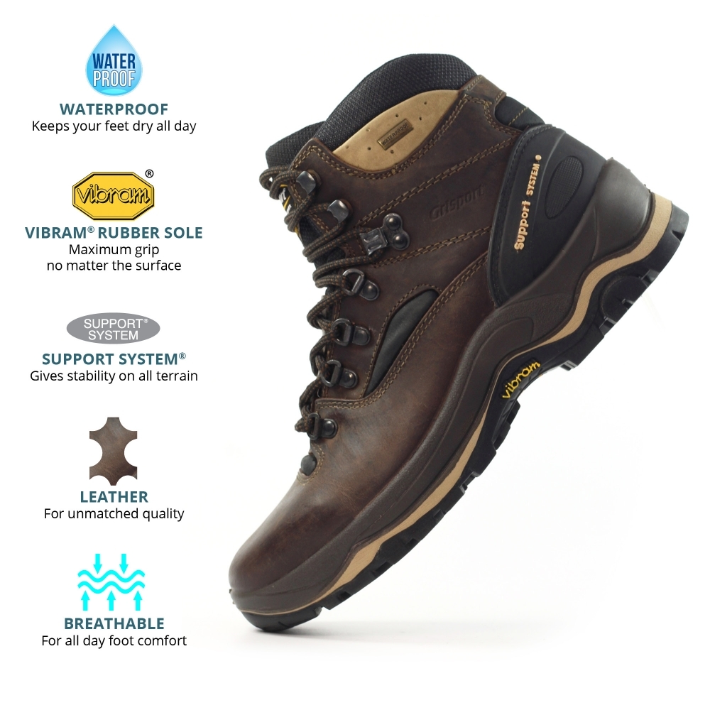 Grisport Quatro Brown Hiking Boot 