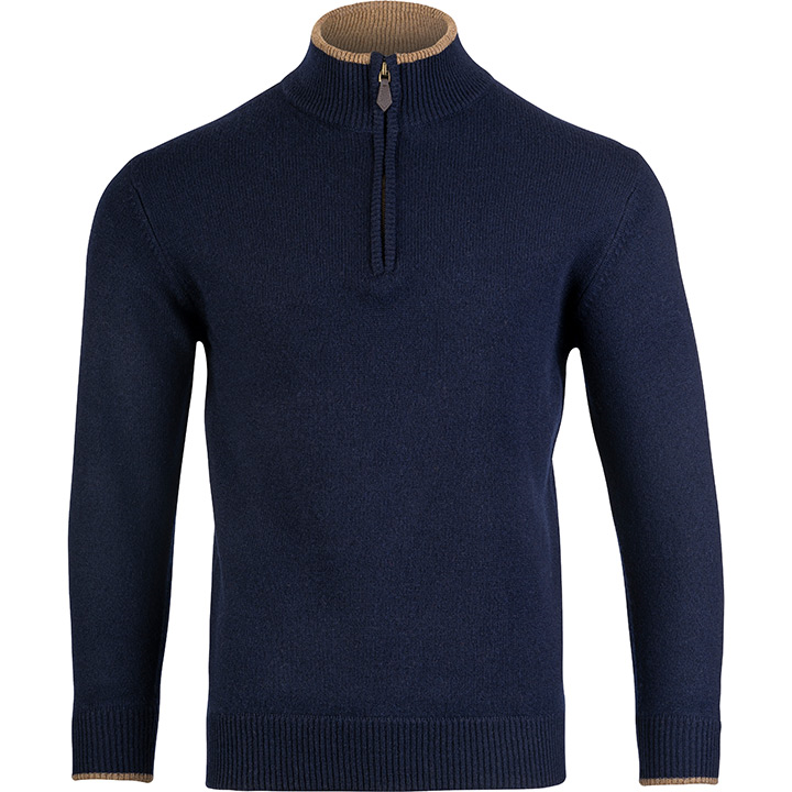 Ashcombe 100% Lambswool Zipknit