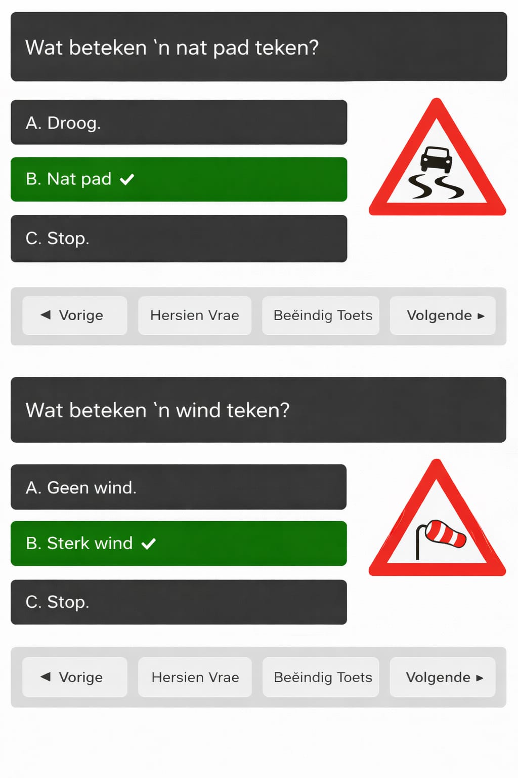 Full 2026 Afrikaans K53 Code 10 Memorandum