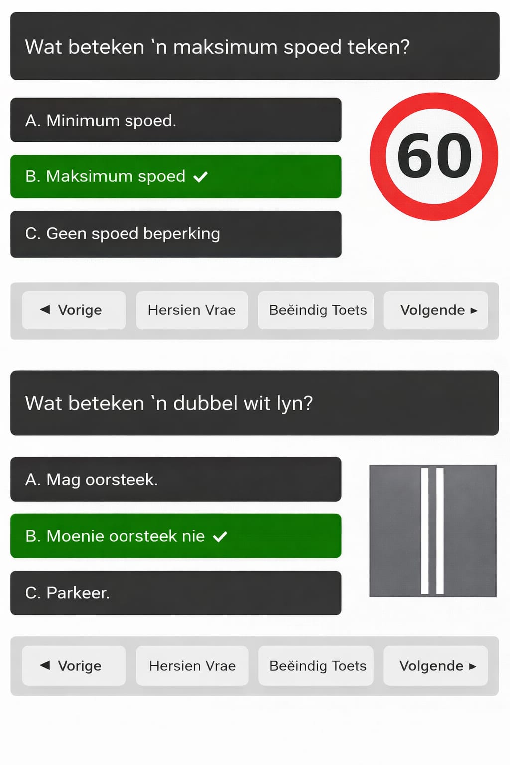 Full 2026 Afrikaans K53 Code 08 Memorandum