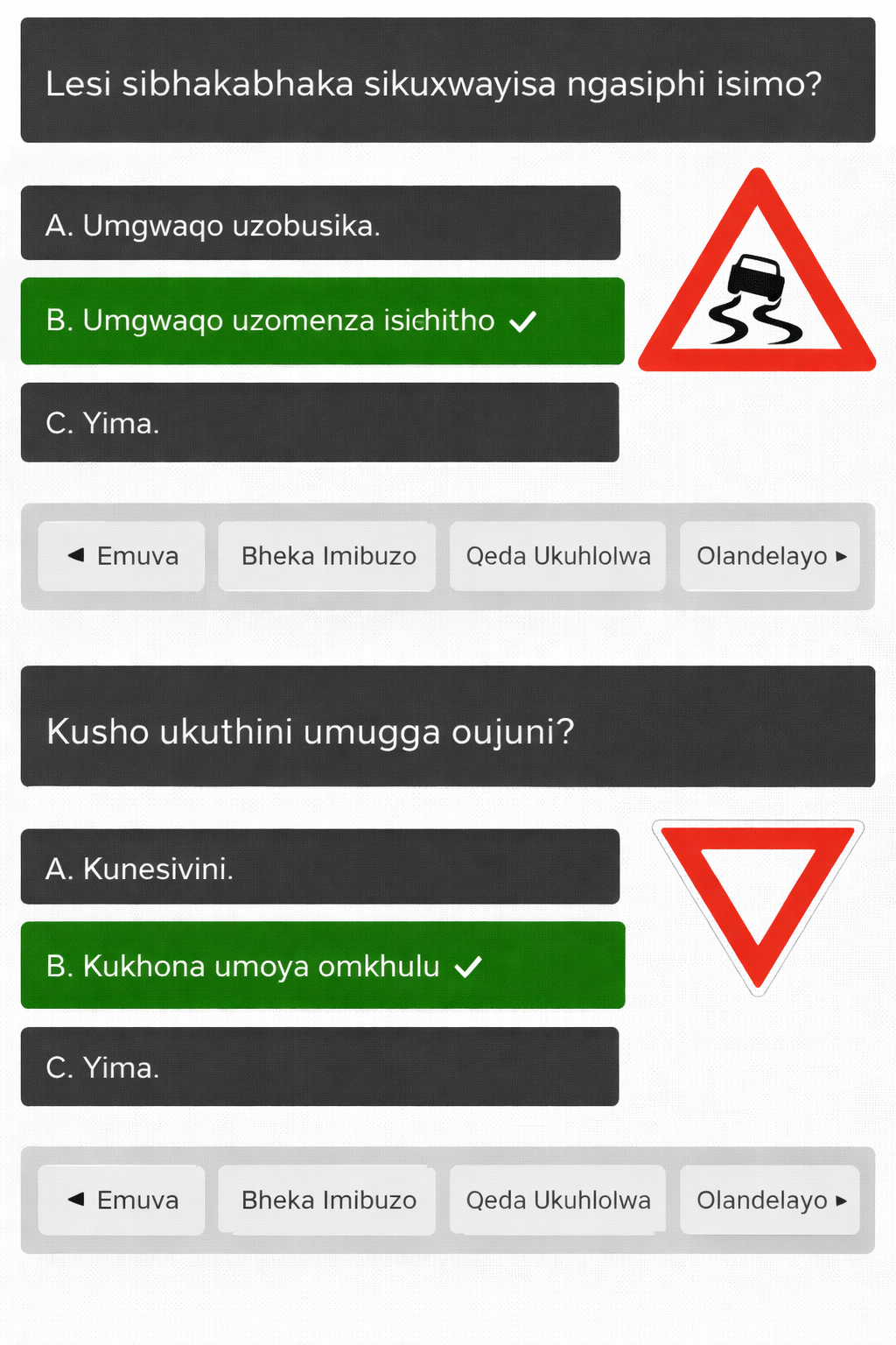 Full 2026 Isizulu K53 Code 10 Memorandum Test