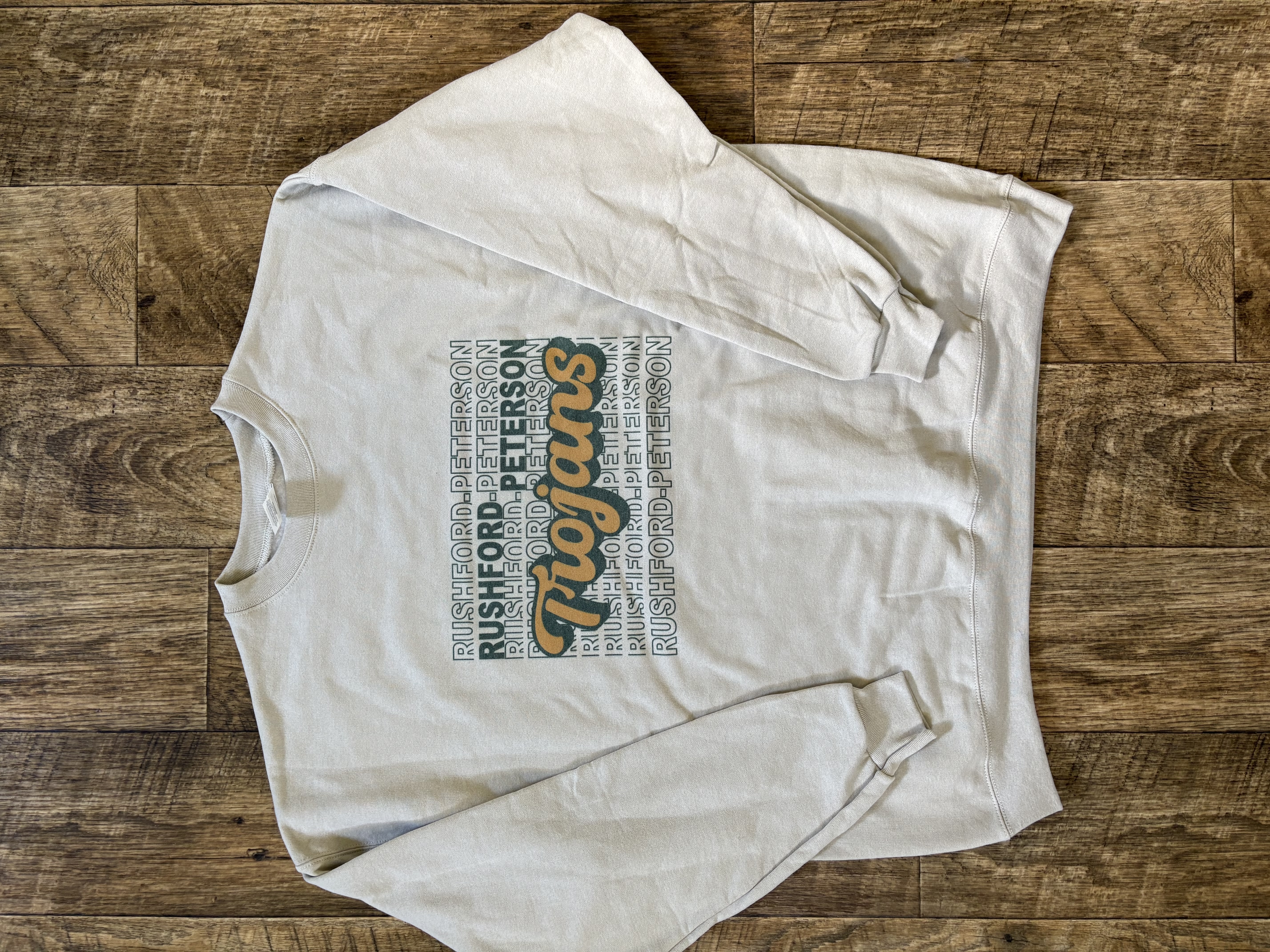 R-P Trojans Stacked Crew Sweatshirt
