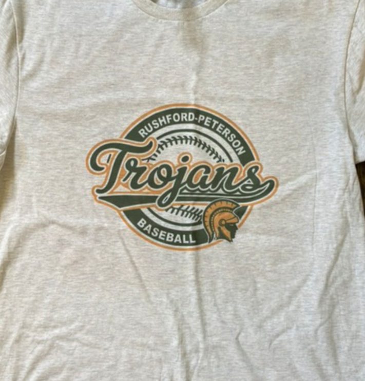 R-P Trojan Baseball Retro Circle