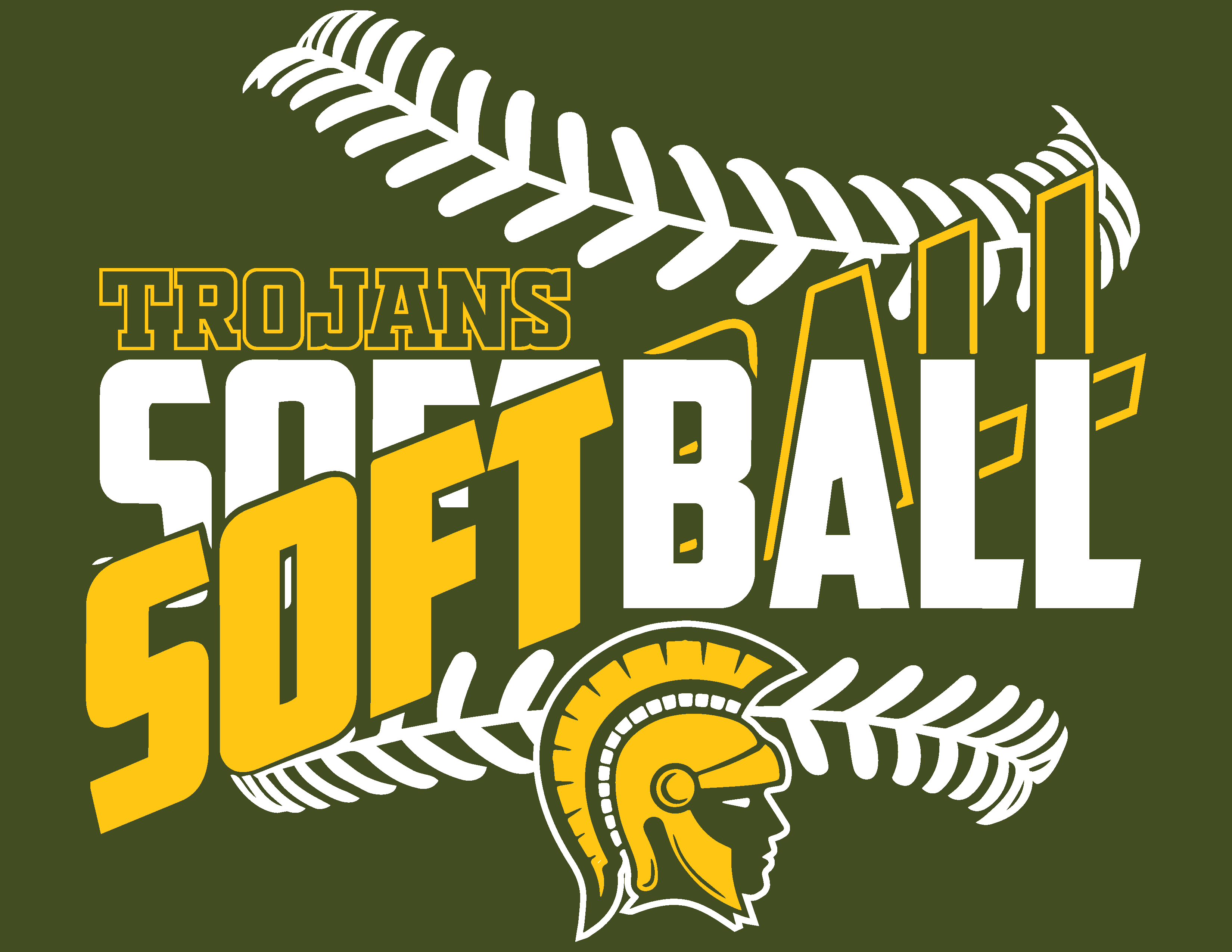 R-P Trojans Softball Word Cross Hoodie