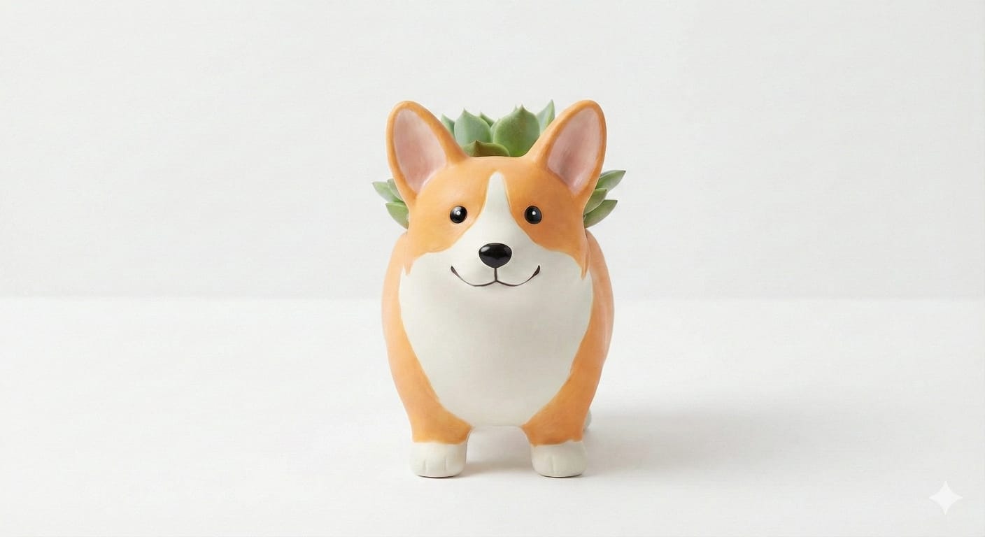 Maceta corgi
