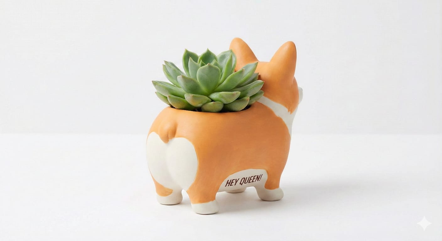 Maceta corgi