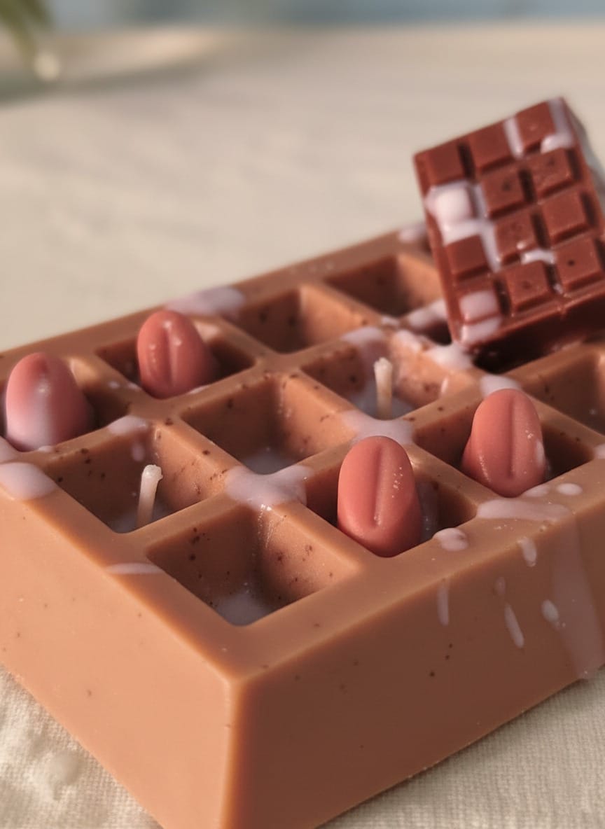 Artisan Chocolate Waffle Candle