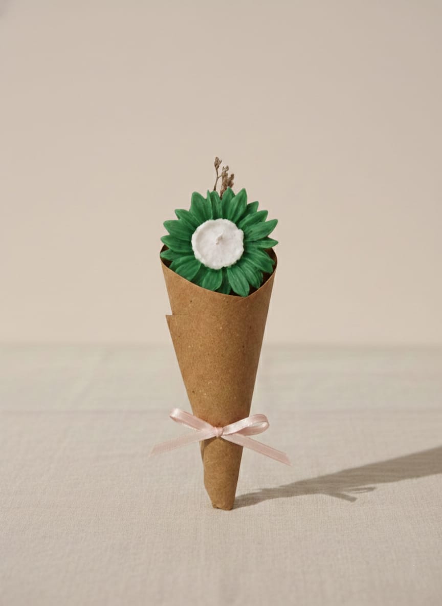 Mini Flower Bouquet Candle