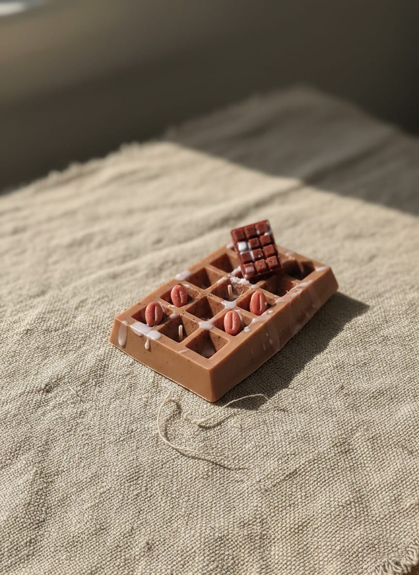 Artisan Chocolate Waffle Candle