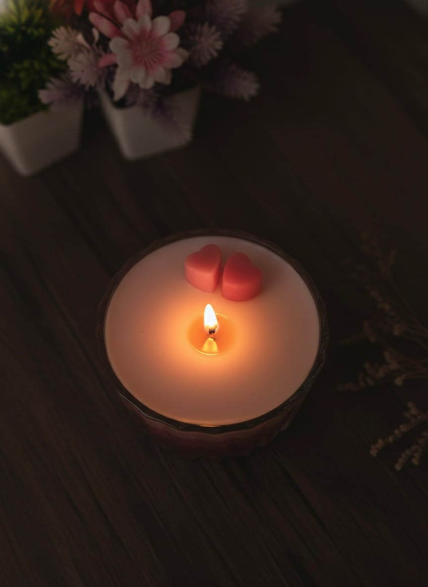 Romantic Heart Scented Candle