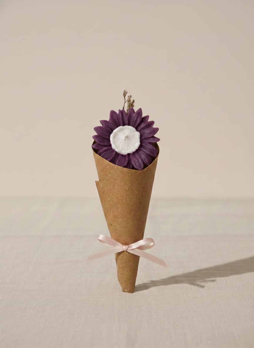 Mini Flower Bouquet Candle