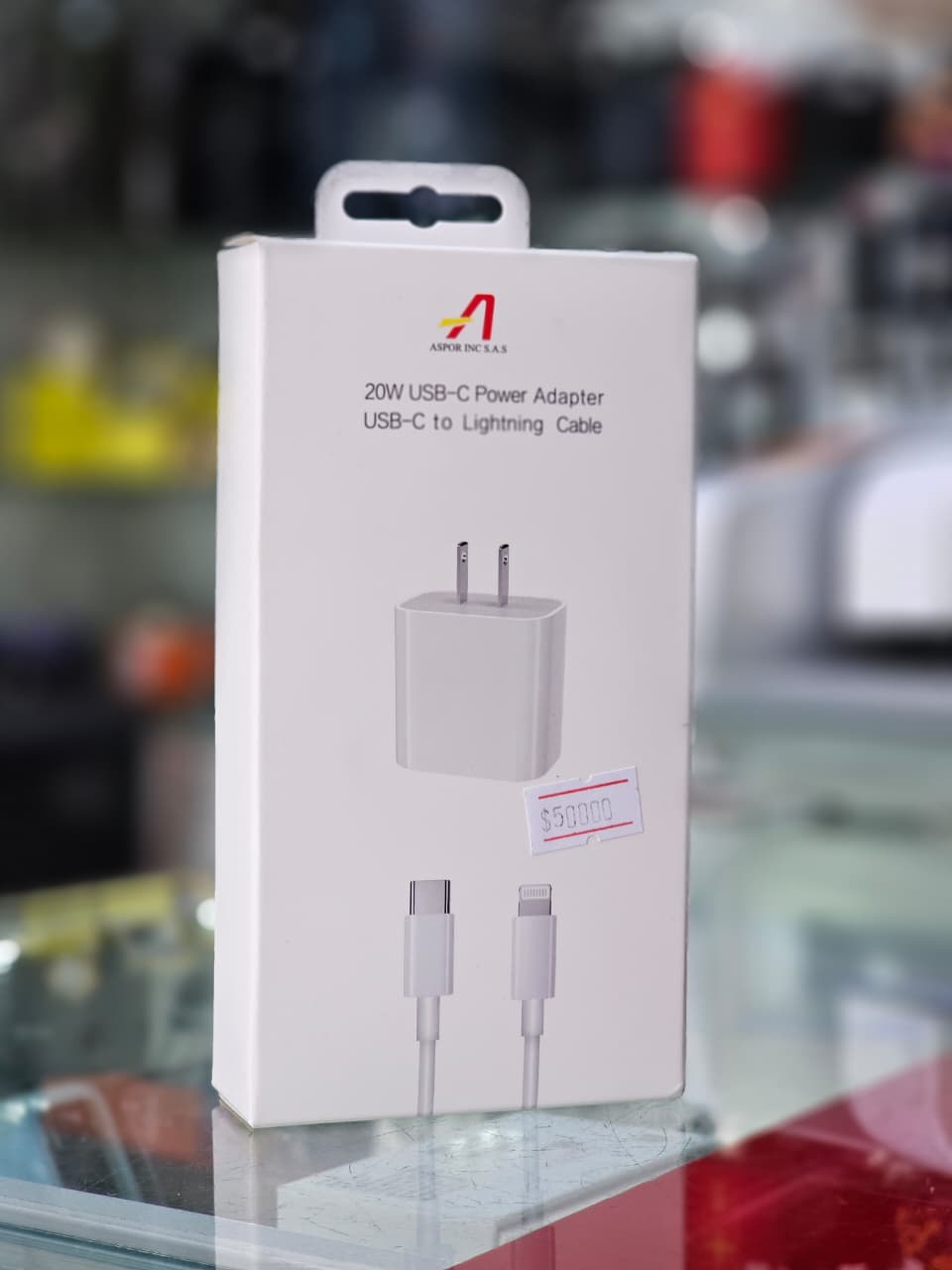 Combo Adaptador y Cable 20W USB-C para Iphone