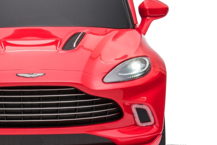 Aston Martin DBX na akumulator dla dzieci Biały + Pilot + EVA + Pasy LED