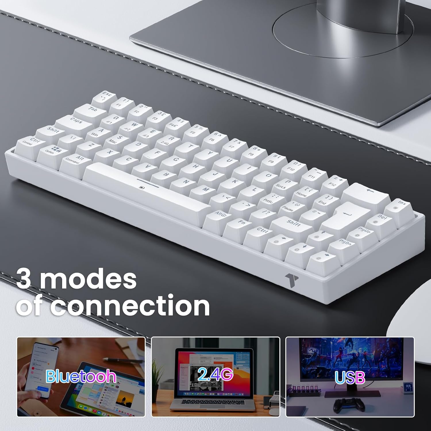 TECURS Wireless Mechanical Gaming Keyboard RGB