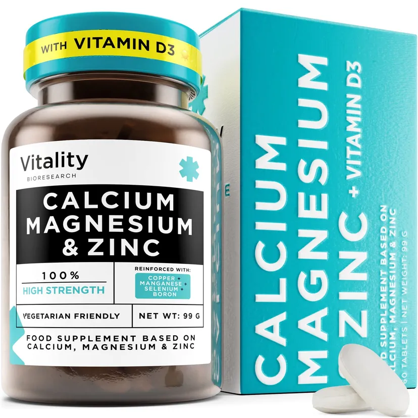 Vitality Bioresearch Calcium Magnesium Zinc and Vitamin D 