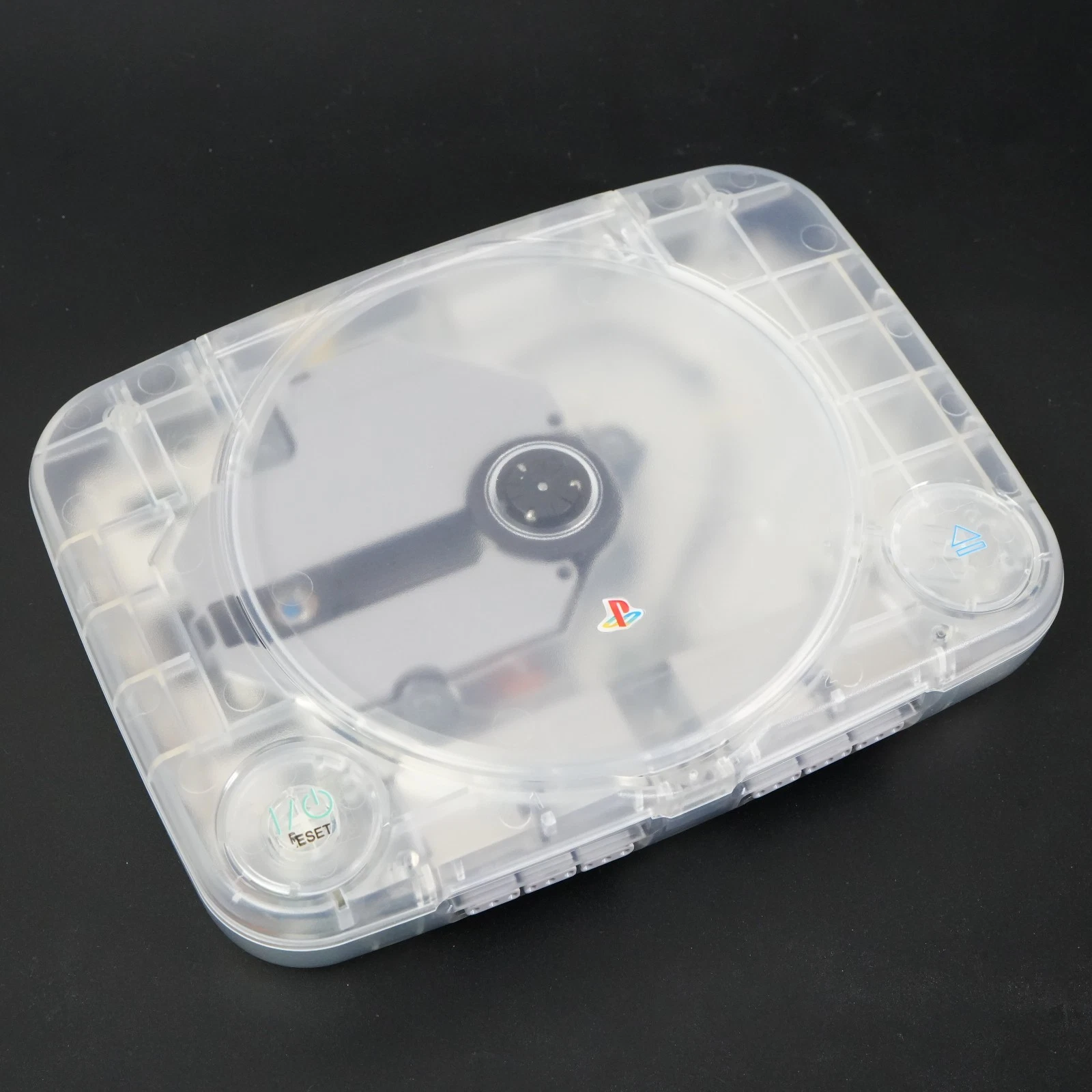 PS One (Crystal) - Modded with 1 crystal official controller