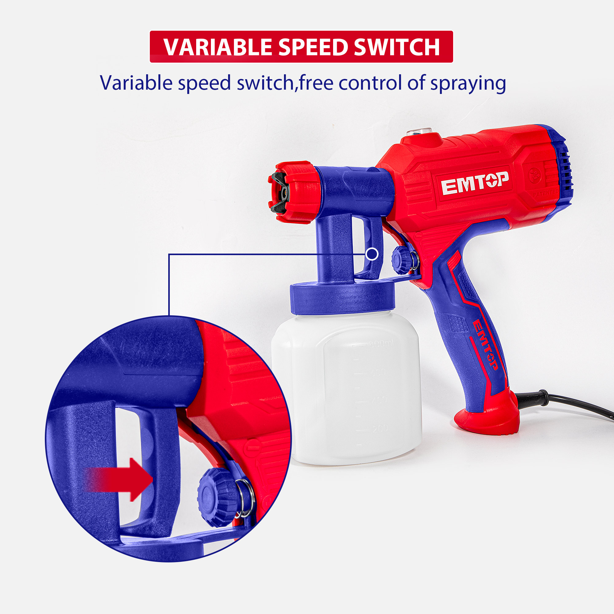 Emtop Electric Paint Spray Gun (450watt)