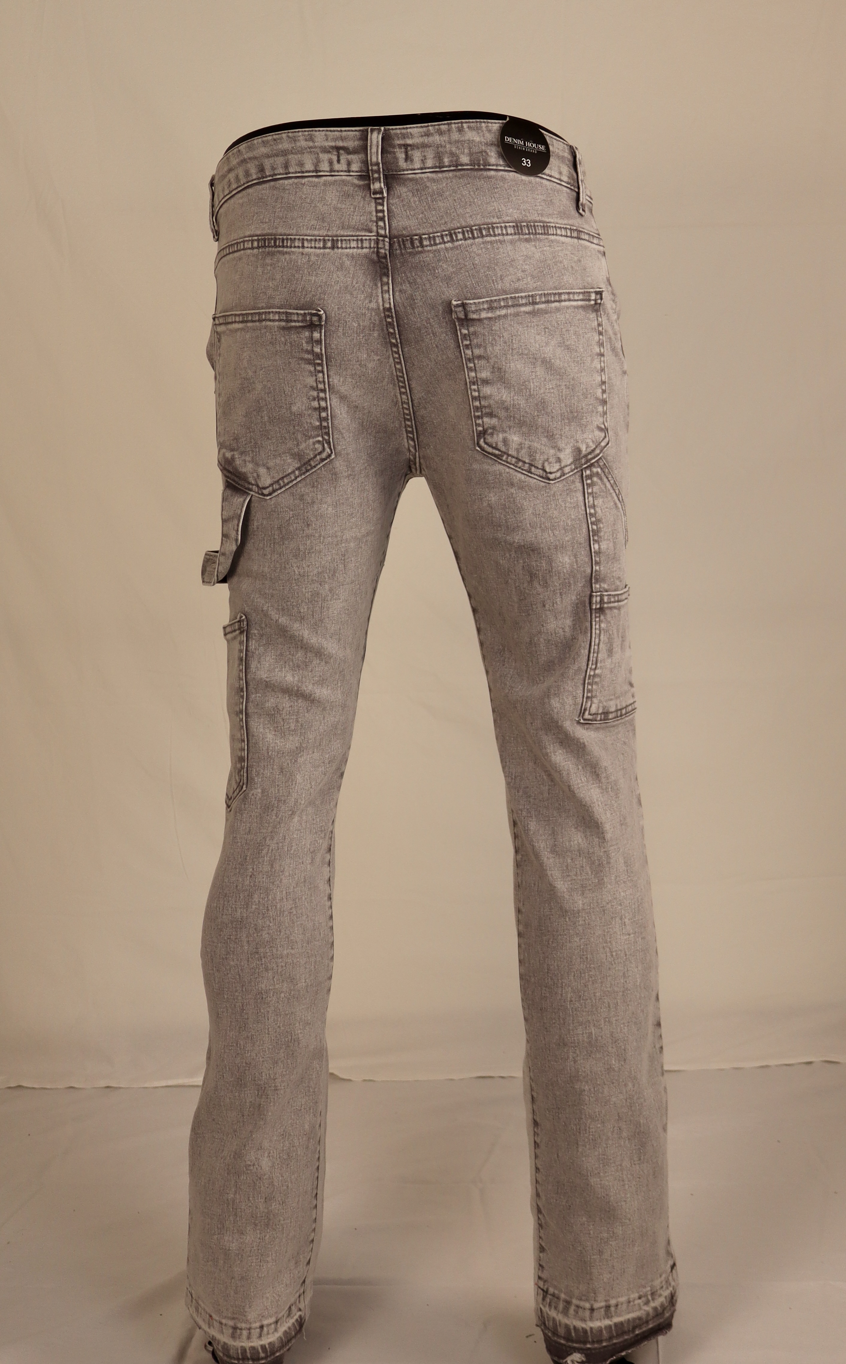 Grijze distressed jeans
