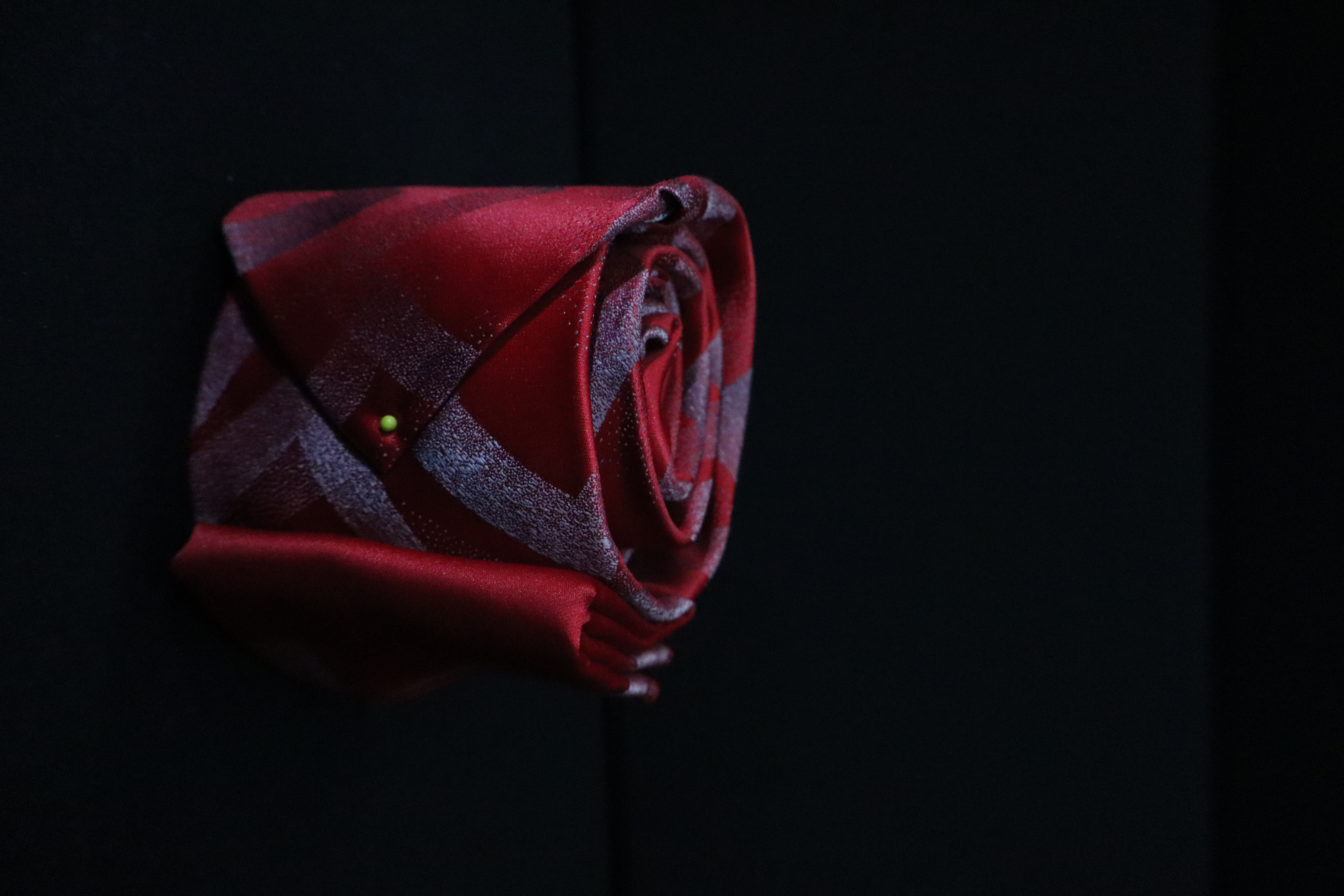 stropdas rood met grijs 