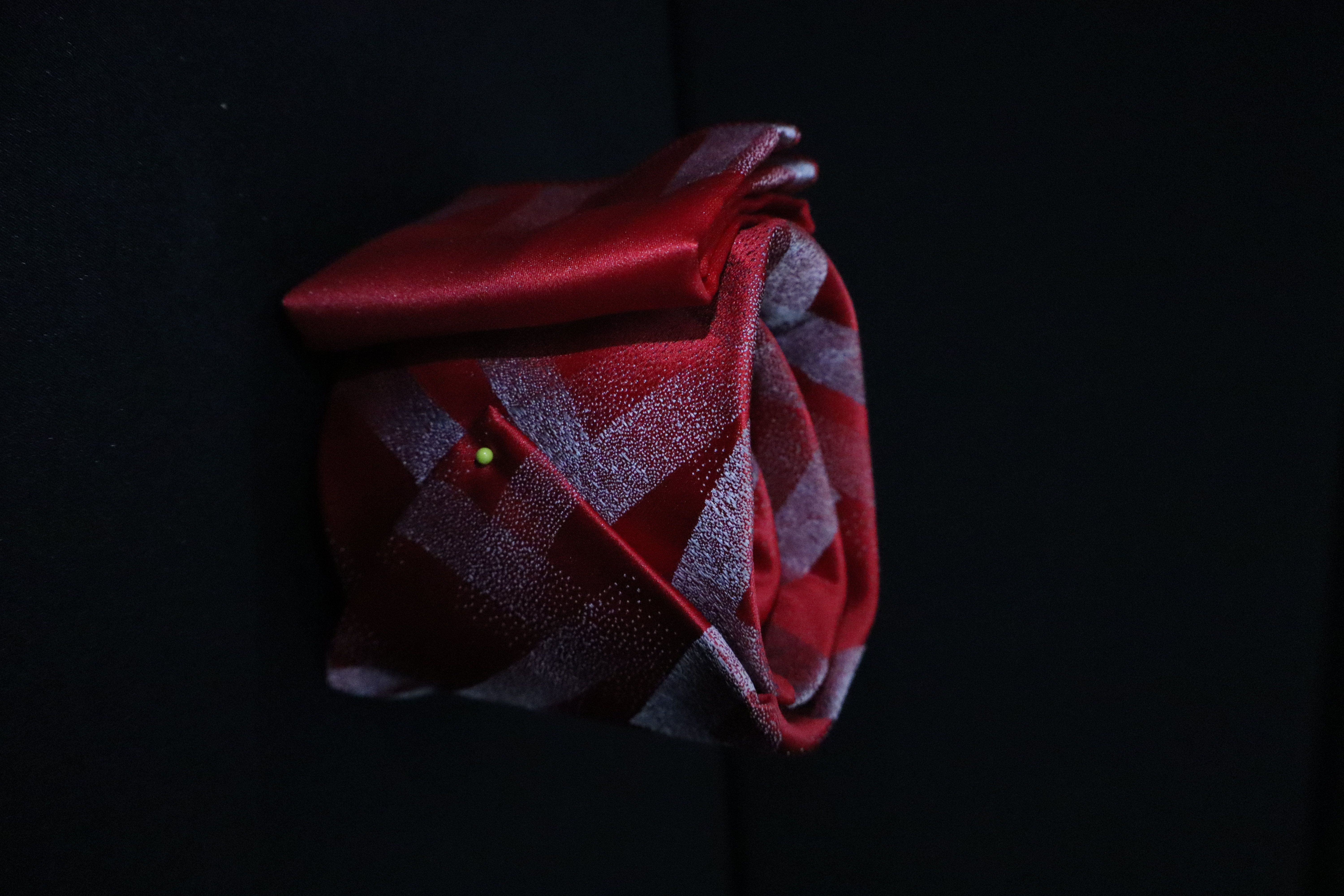 stropdas rood met grijs 