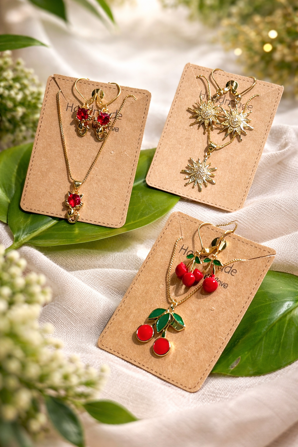 Set de Joyería Frutal y Floral