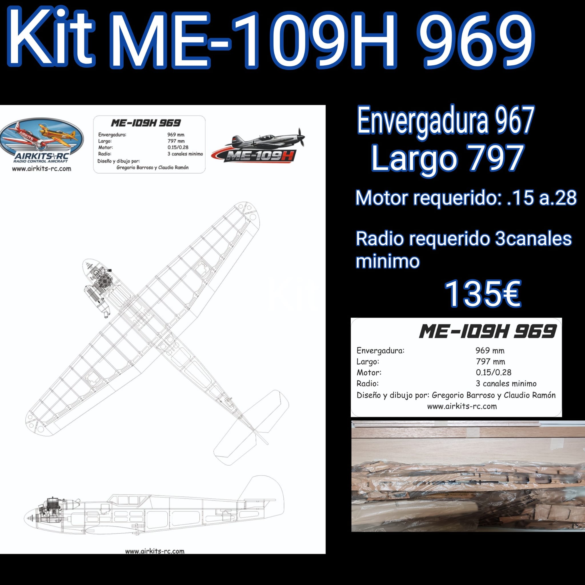 Kit ME-109H 969