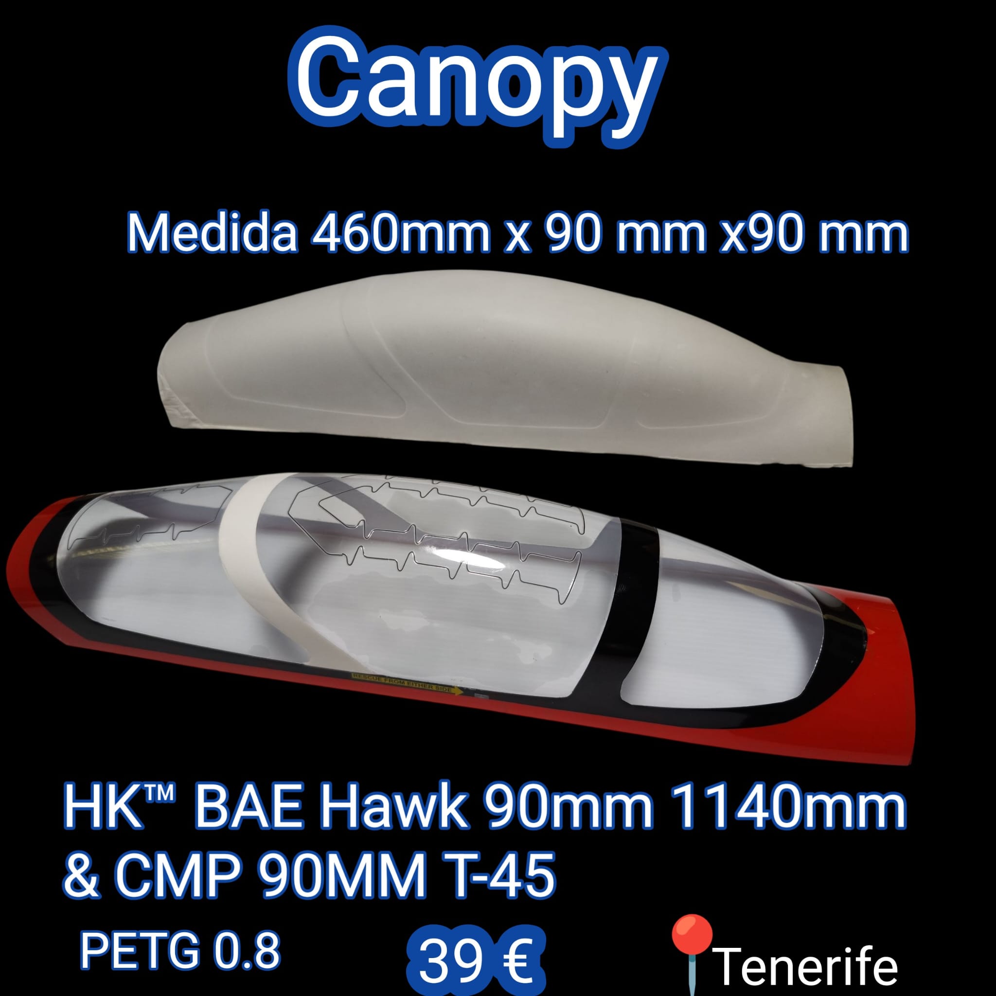 Canopy para HK™ BAE Hawk 90mm