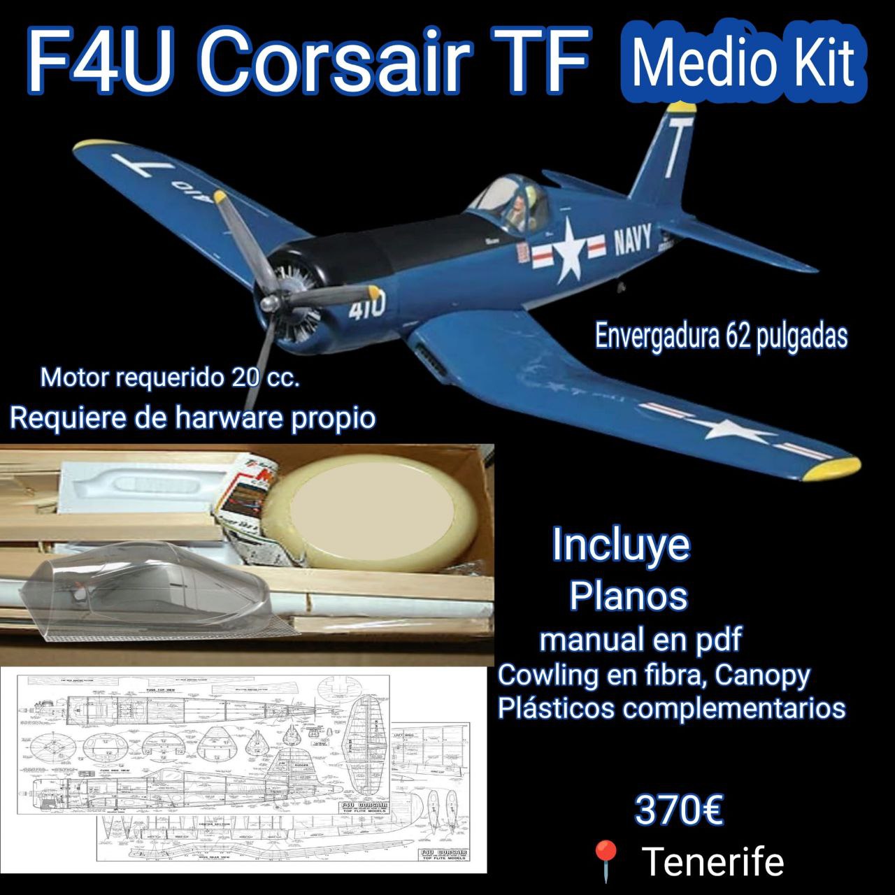 F4U Corsair TF Medio Kit