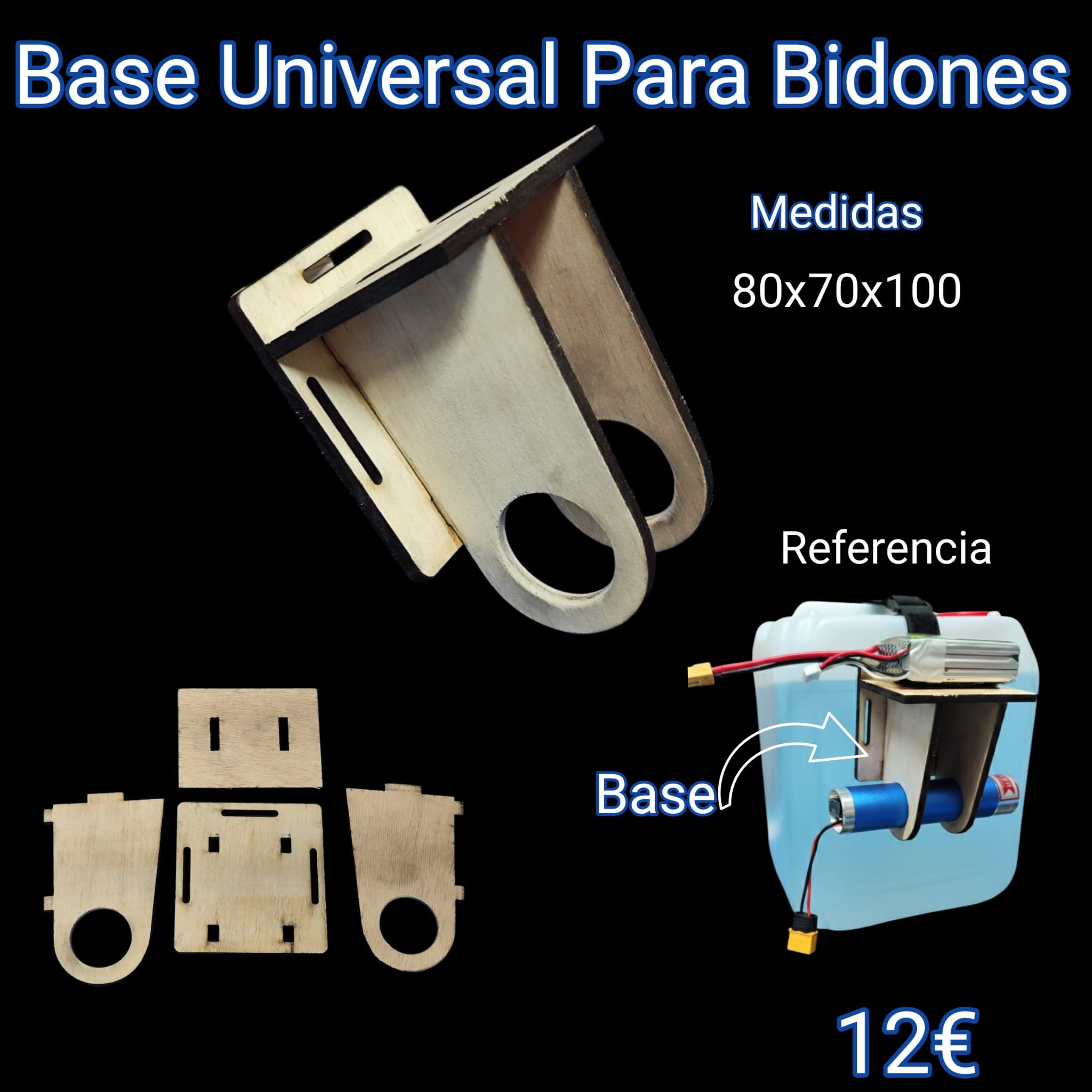 Base Universal para Bidones de combustible y otros