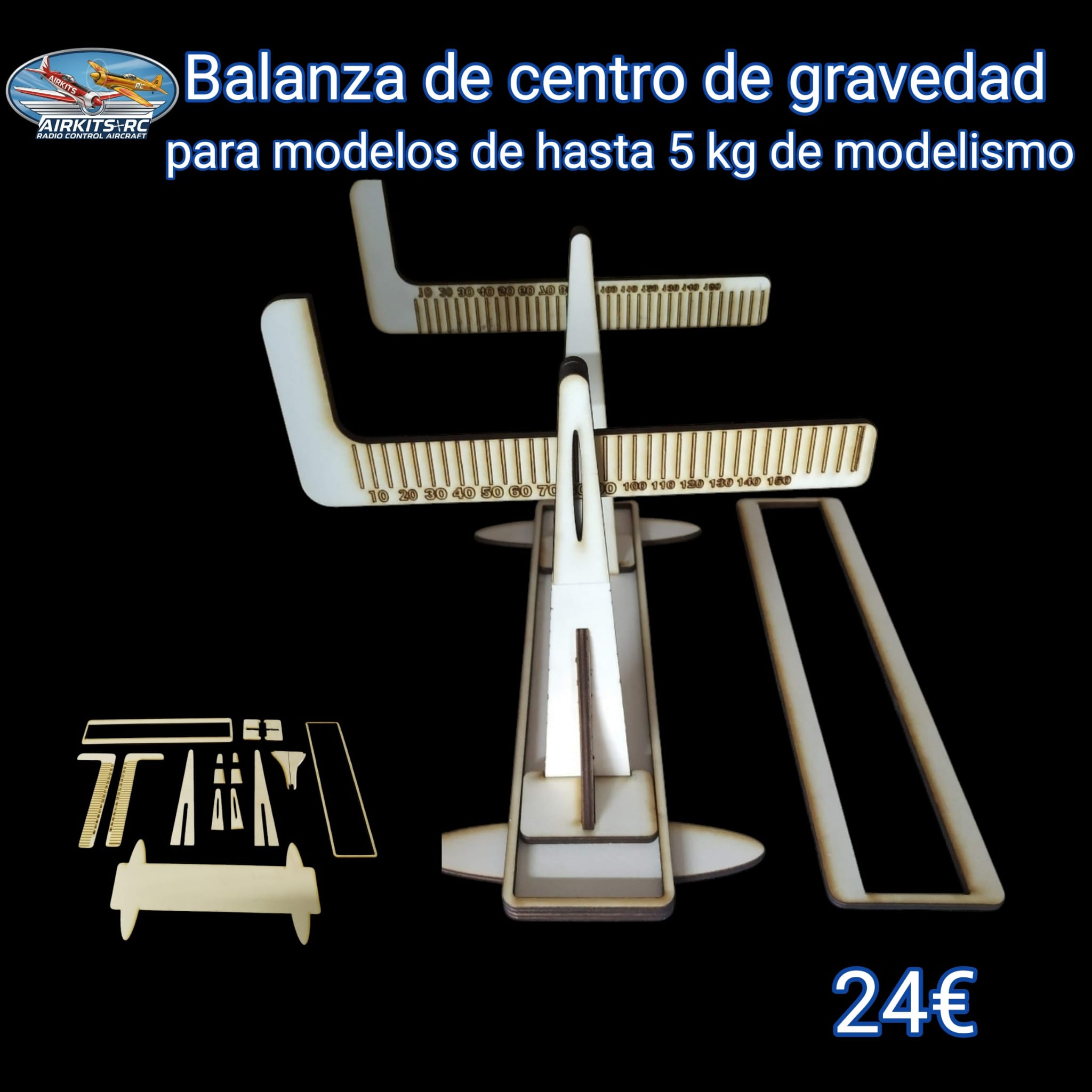 Balanza de CG para aviones RC