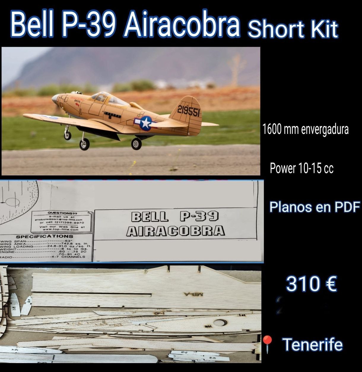 Bell P-39 Airacobra Short Kit