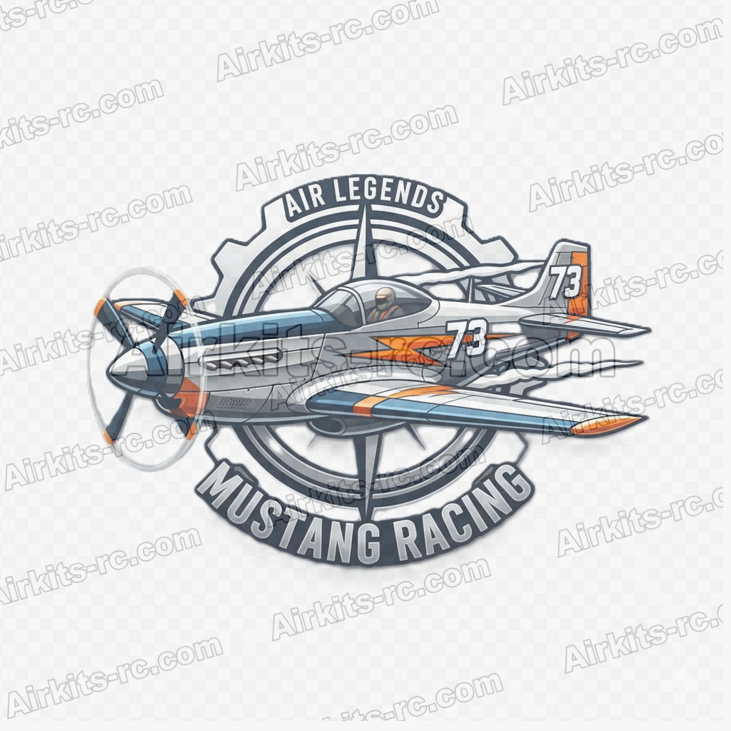 Diseño Digital Avión Mustang Racing