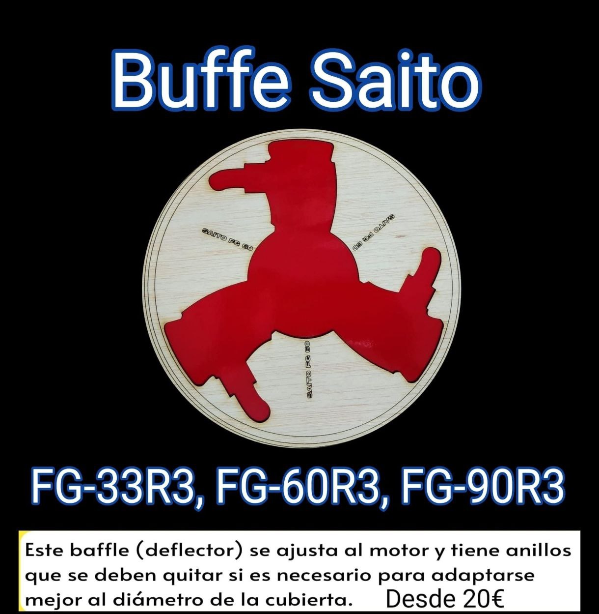 Baffle Deflector para Saito