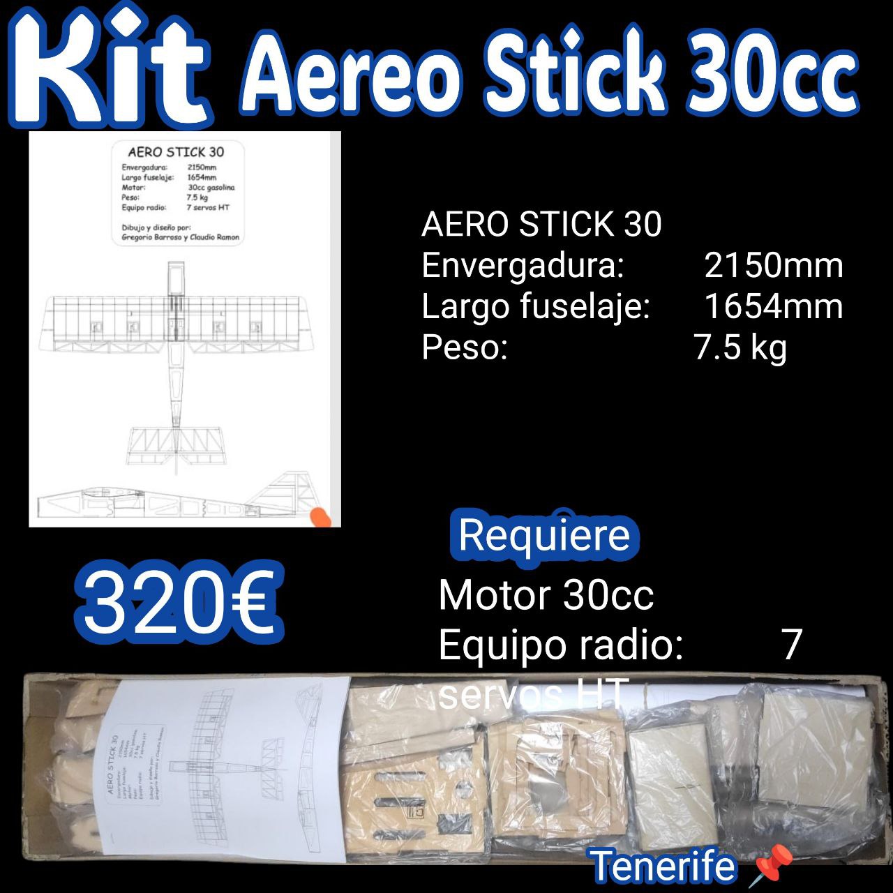 Kit Aereo Stick 30cc