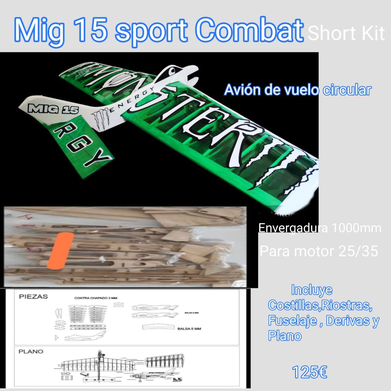Mig 15 Sport Combat Short Kit