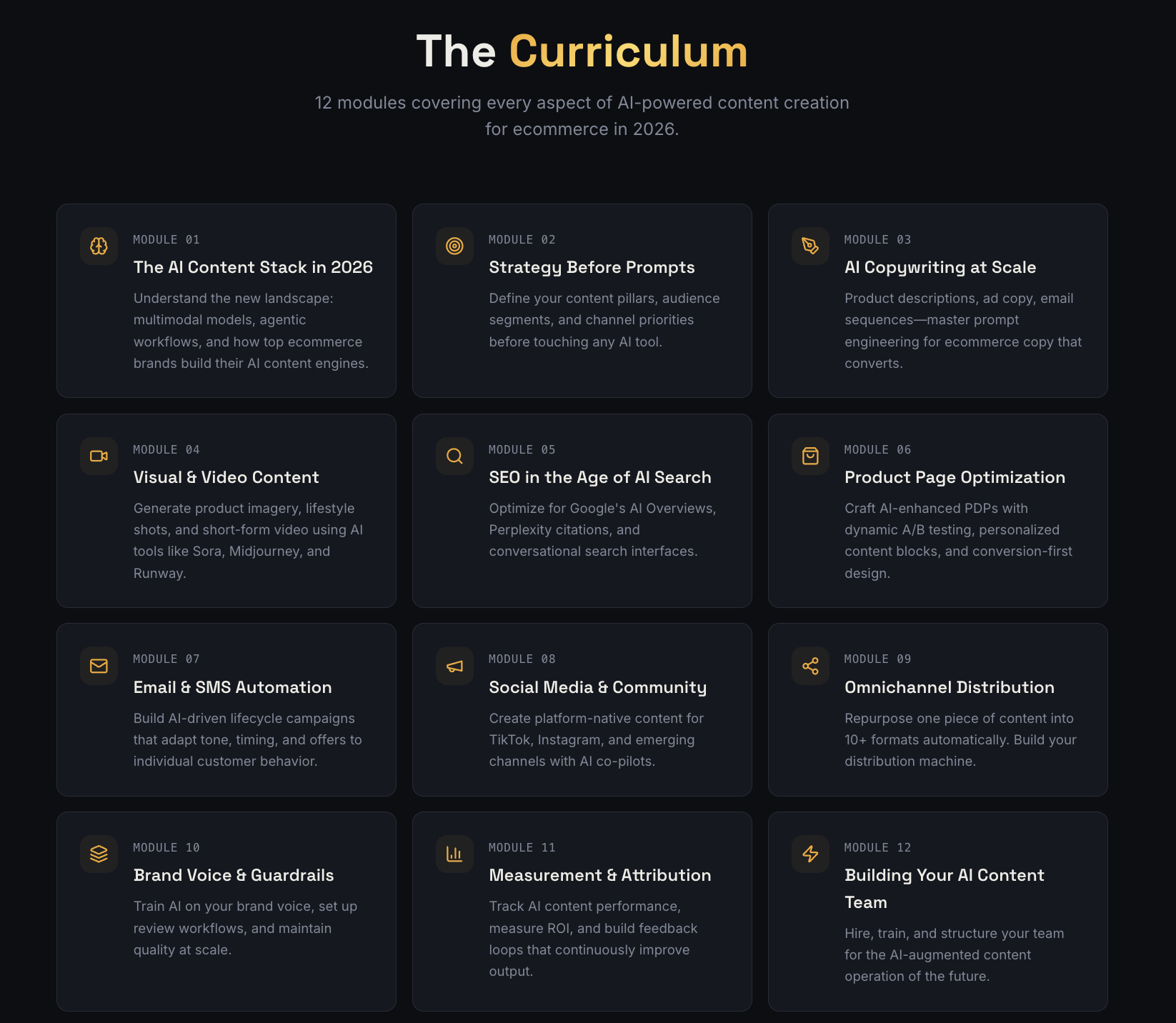 AI Content Creation Course