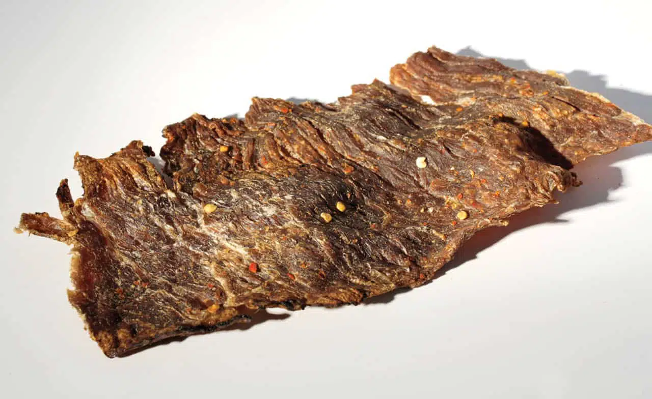 Carne magra deshidratada ahumada con romero