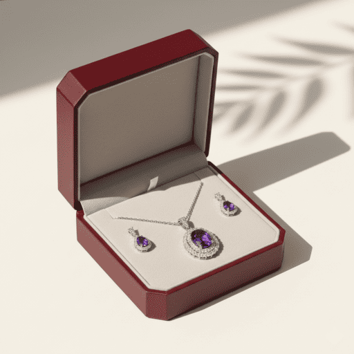 Set de joyería amatista