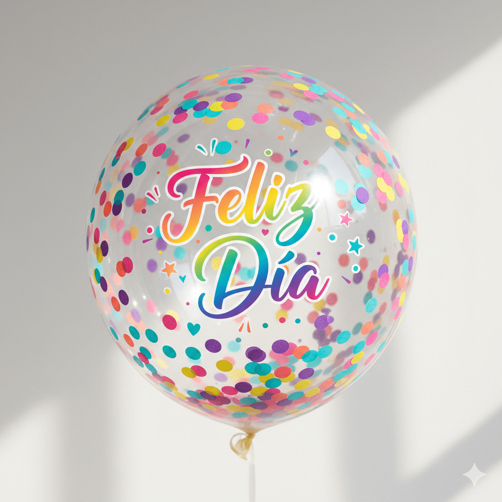 Globo de Confeti 'Feliz Día'