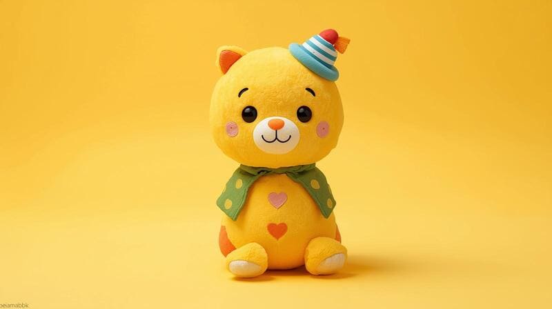 Peluche Gato Amarillo