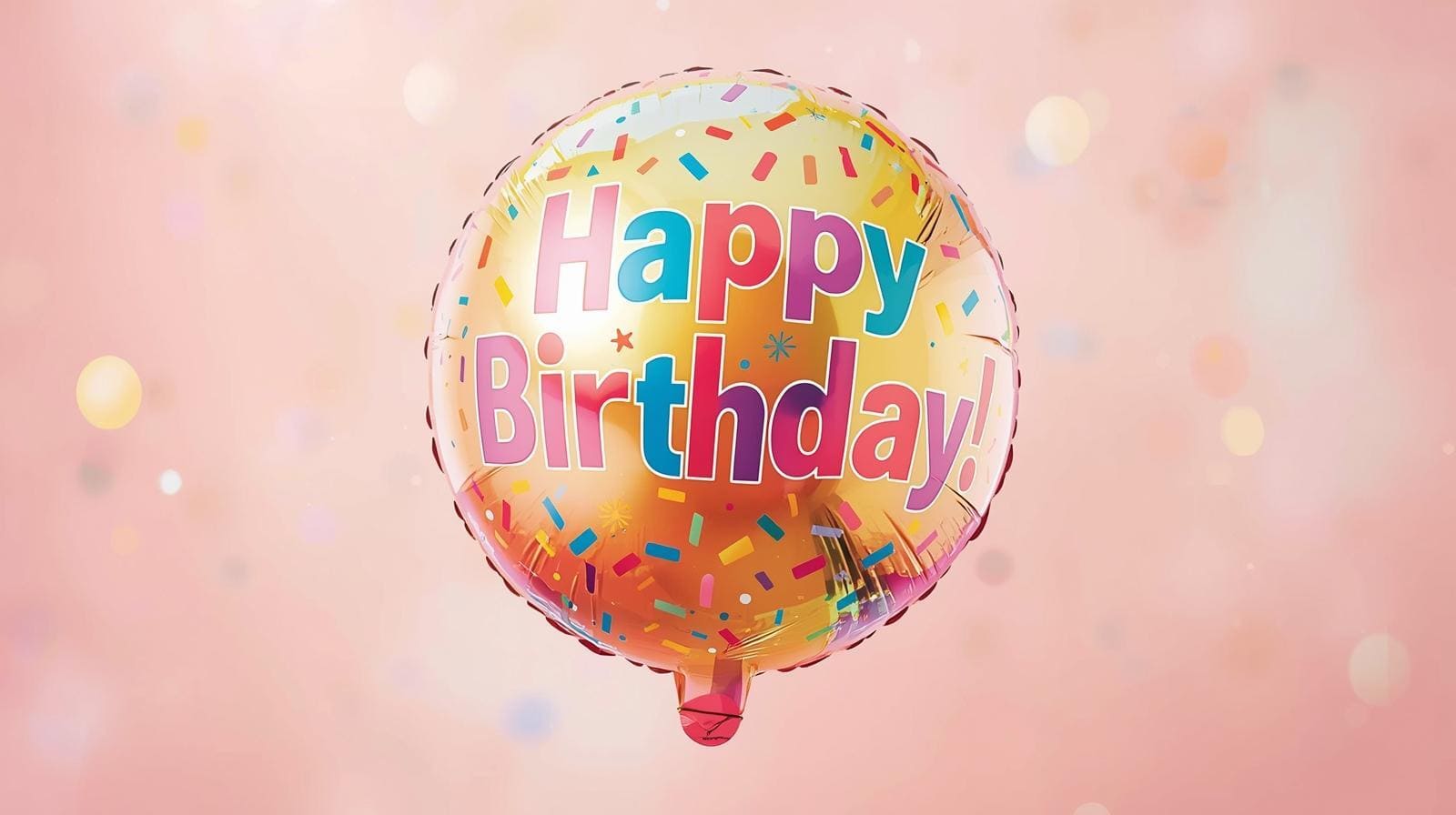 Globo metálico 'Happy Birthday'