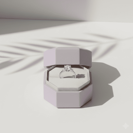 Anillo de compromiso solitario